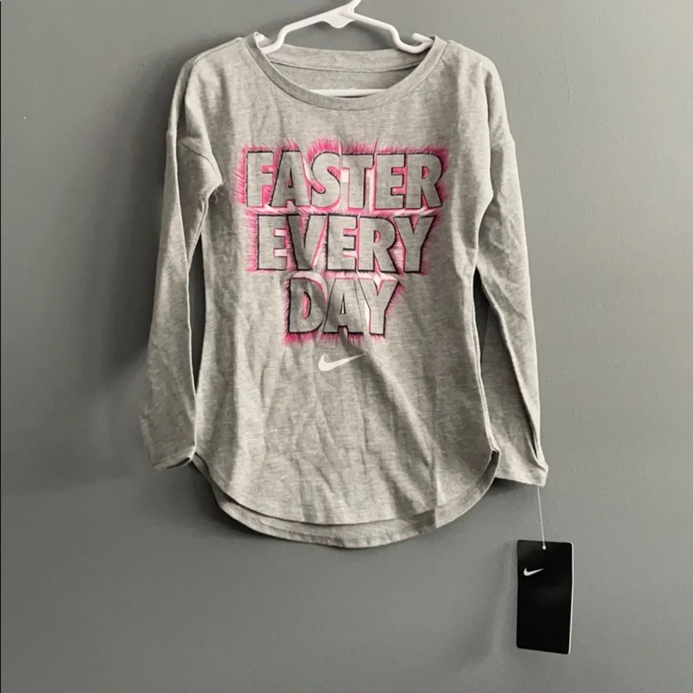 Nike Faster Every Day Girls Long Sleeve Tee